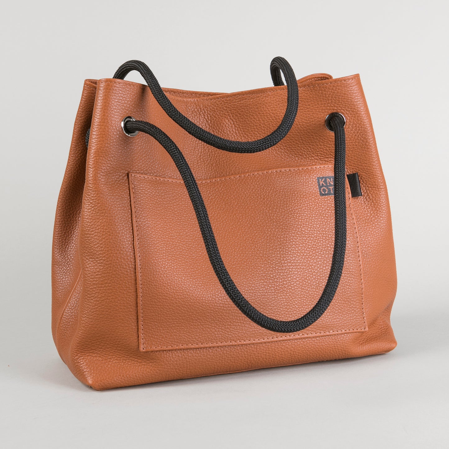 TEENKNOT / Totebag / Camel / Negro