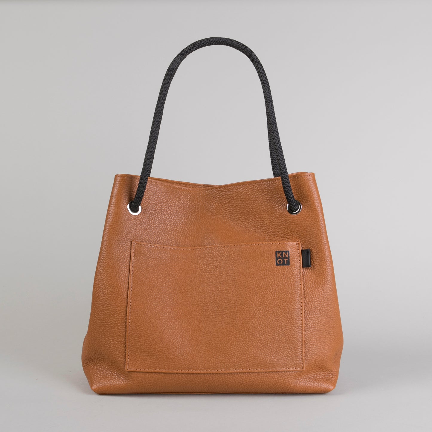 TEENKNOT / Totebag / Camel / Negro