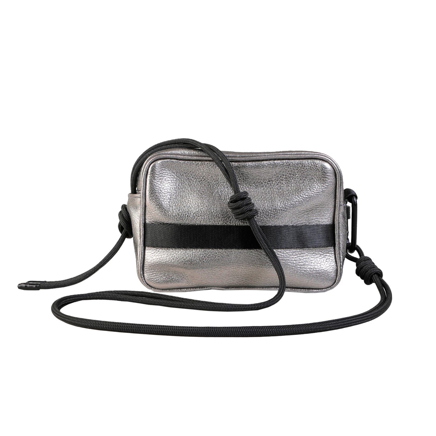 MINIKNOT / Bandolera / Plateado / Negro