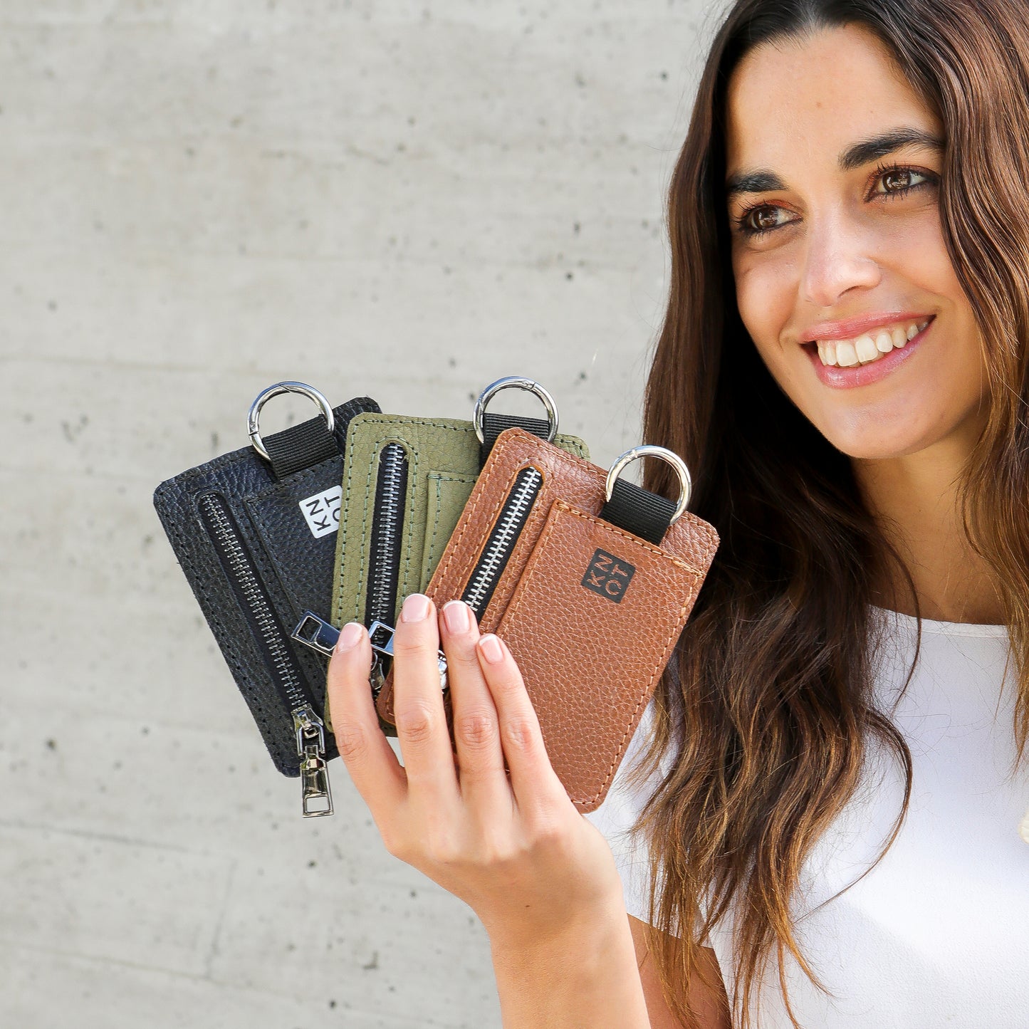 BASIKNOT / Tarjetero-monedero / Negro / Negro