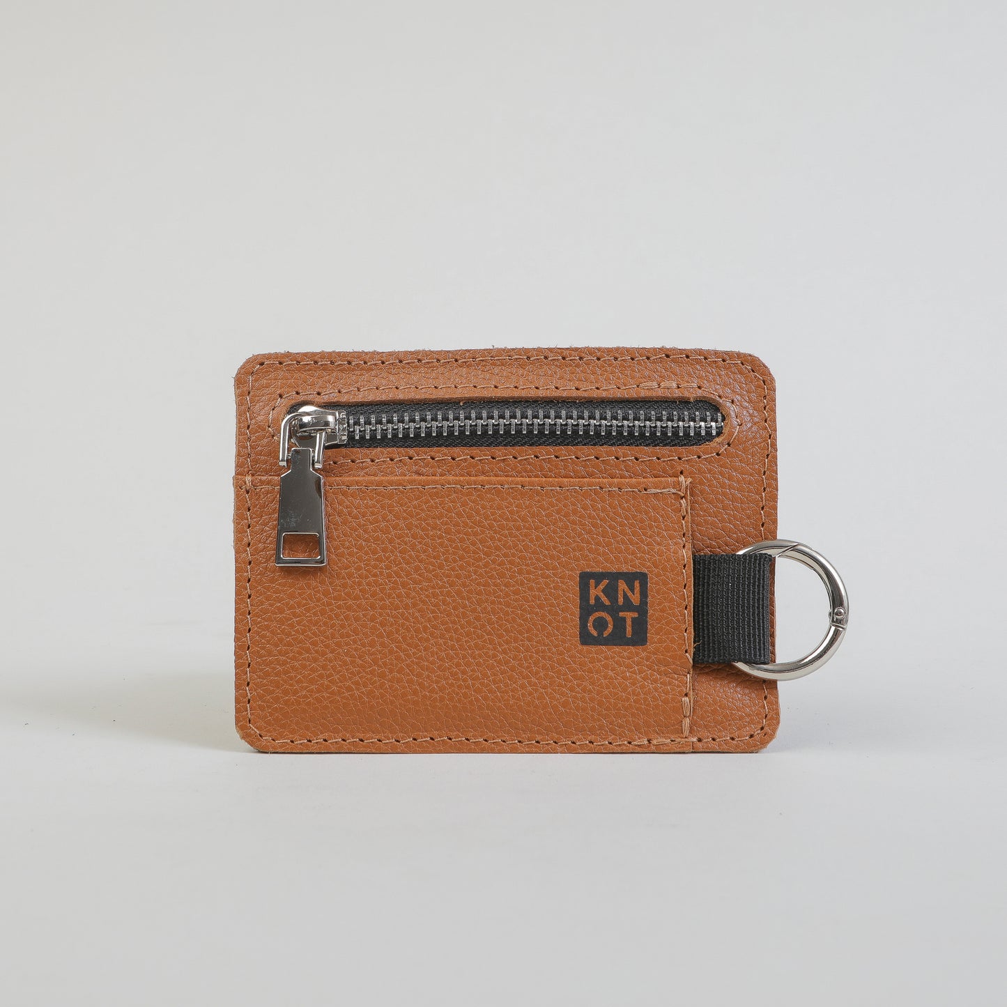 BASIKNOT / Tarjetero-monedero / Camel / Negro