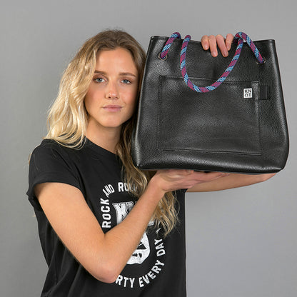 TEENKNOT / Totebag / Negro / Morado