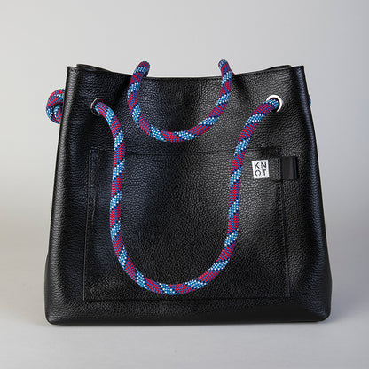 TEENKNOT / Totebag / Negro / Morado
