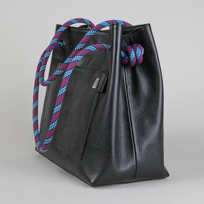 TEENKNOT / Totebag / Negro / Morado