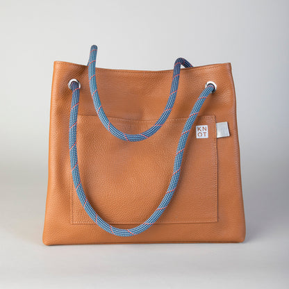 TEENKNOT / Totebag / Camel / Azul