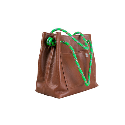 TEENKNOT / Totebag / Tabaco / Verde