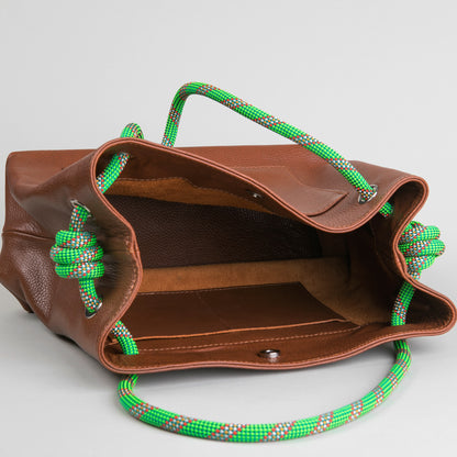 TEENKNOT / Totebag / Tabaco / Verde