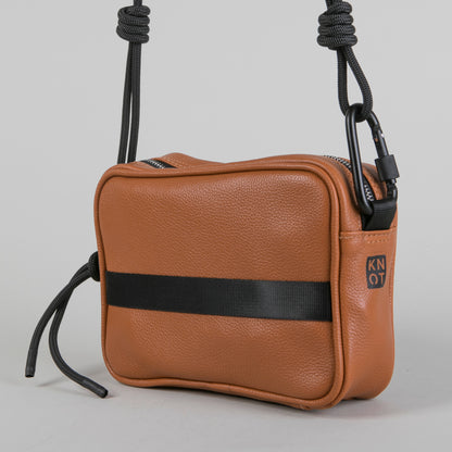 MINIKNOT / Bandolera / Camel / Negro