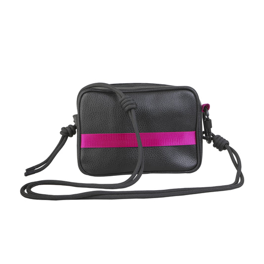 MINIKNOT / Bandolera / Negro / Fucsia