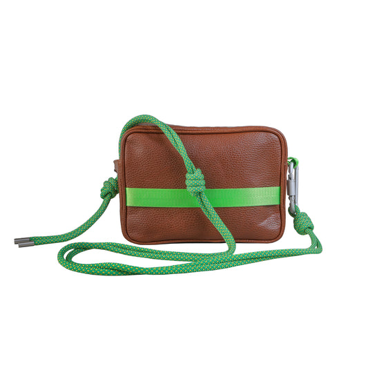 MINIKNOT / Bandolera / Tabaco / Verde