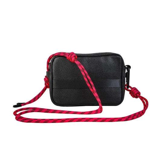 MINIKNOT / Bandolera / Negro / Fucsia Neón