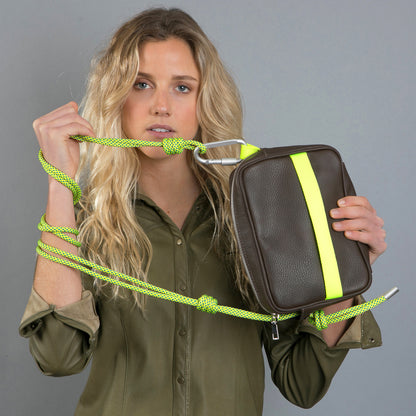 MINIKNOT / Bandolera / Café Moro / Amarillo Neón