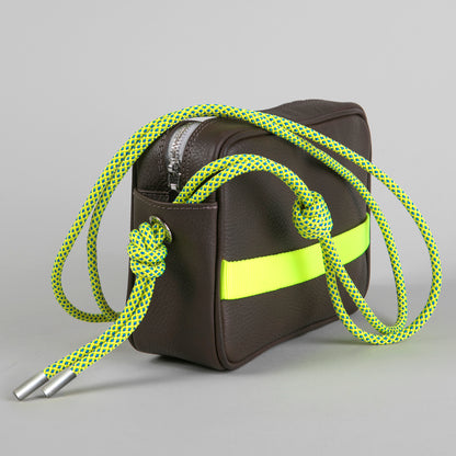 MINIKNOT / Bandolera / Café Moro / Amarillo Neón