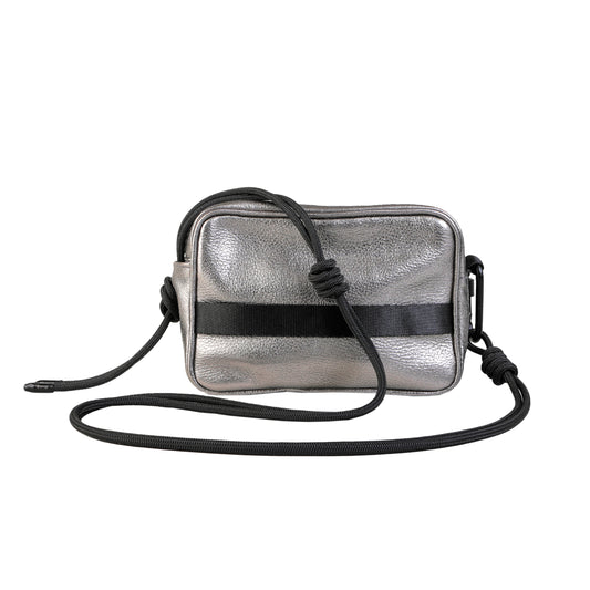MINIKNOT / Bandolera / Plateado / Negro