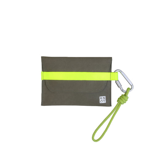 HANDKNOT / Sobre / Verde Militar / Amarillo Neón